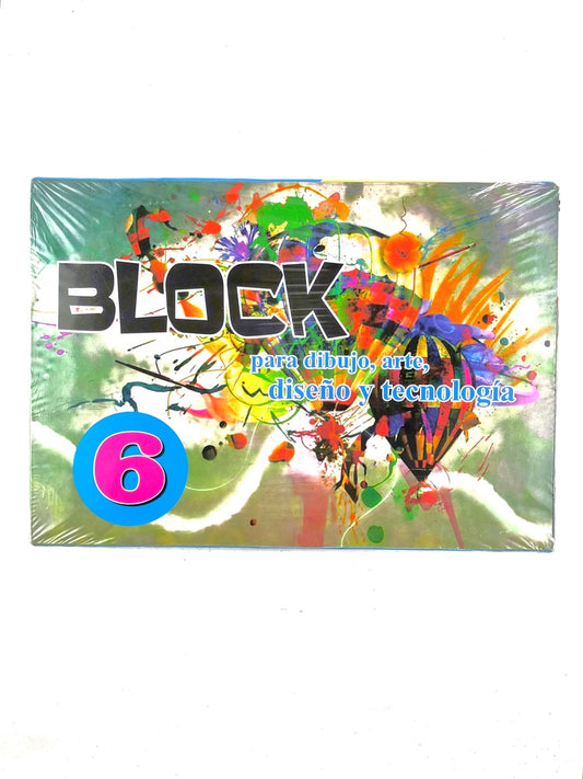 Block para dibujo, arte, diseño y tecnología 6 by Editorial megaEdiciones