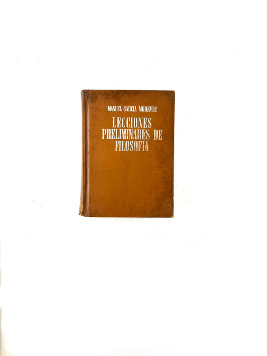 Lecciones preliminares de filosofía
