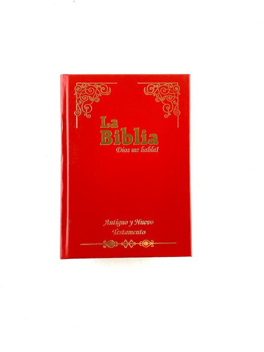 Biblia Dios me habla roja tapa dura borde dorado incluye libros deuterocanónicos