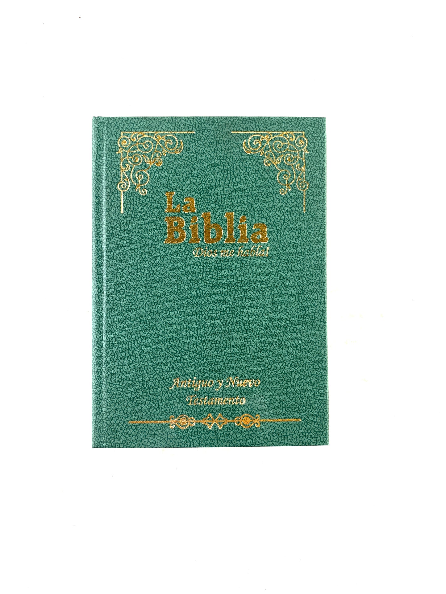 Biblia Dios me habla verde tapa dura borde dorado incluye libros deuterocanónicos by Dios me habla