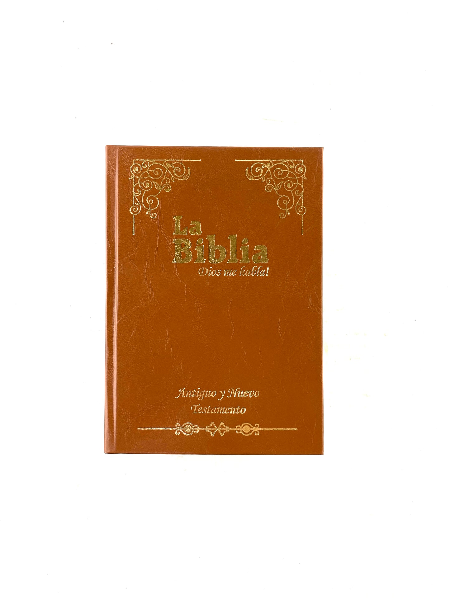 Biblia Dios me habla cafe claro tapa dura borde dorado incluye libros deuterocanónicos