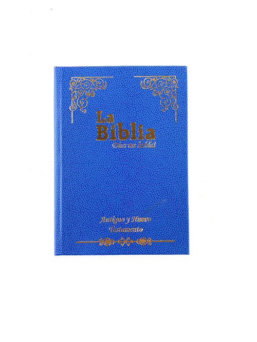 Biblia Dios me habla azul tapa dura borde dorado incluye libros deuterocanónicos by Dios me habla