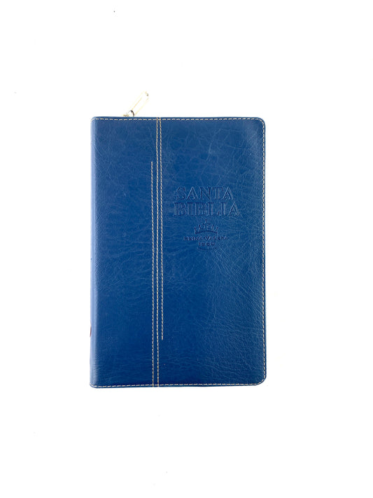 Biblia rvr 1960 letra grande estuche azul