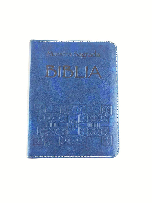 Nuestra sagrada biblia clásica estuche azul