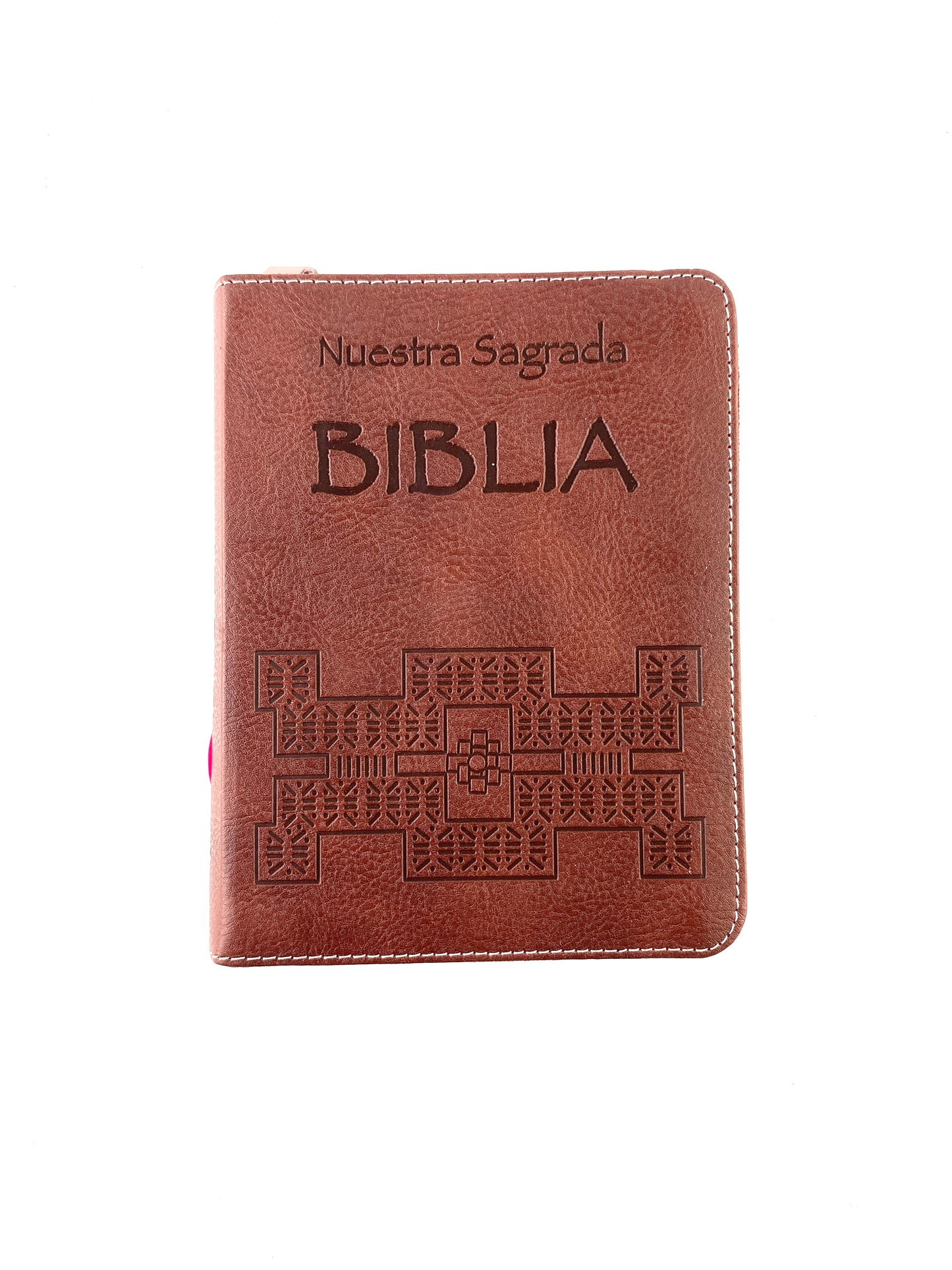 Nuestra sagrada biblia clásica estuche vinotinto