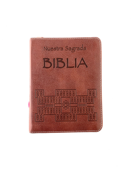 Nuestra sagrada biblia clásica estuche vinotinto