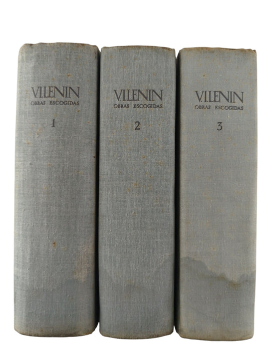 V.I.LENIN obras escondidas en tres tomos