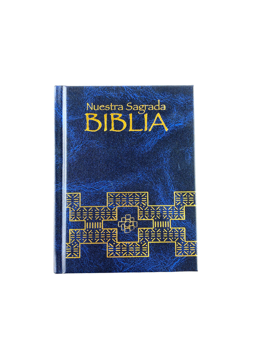 Nuestra sagrada biblia clásica bolsillo azul tapa dura