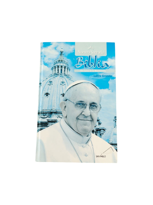 Nuestra sagrada biblia año santo de la misercodia letra grande tapa dura