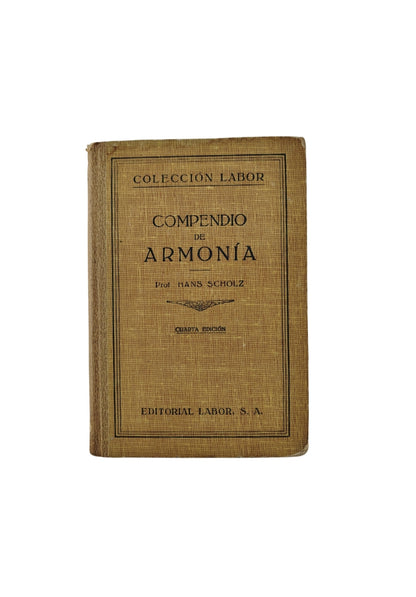 Compendio De Armonía by Scholz, Hans