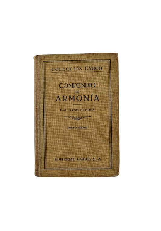 Compendio De Armonía by Scholz, Hans