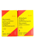 diccionario jurídico y económico wörterbuch der Rechts-Und wirtschaftssprache 5ta Ed. Dos tomos by Becher