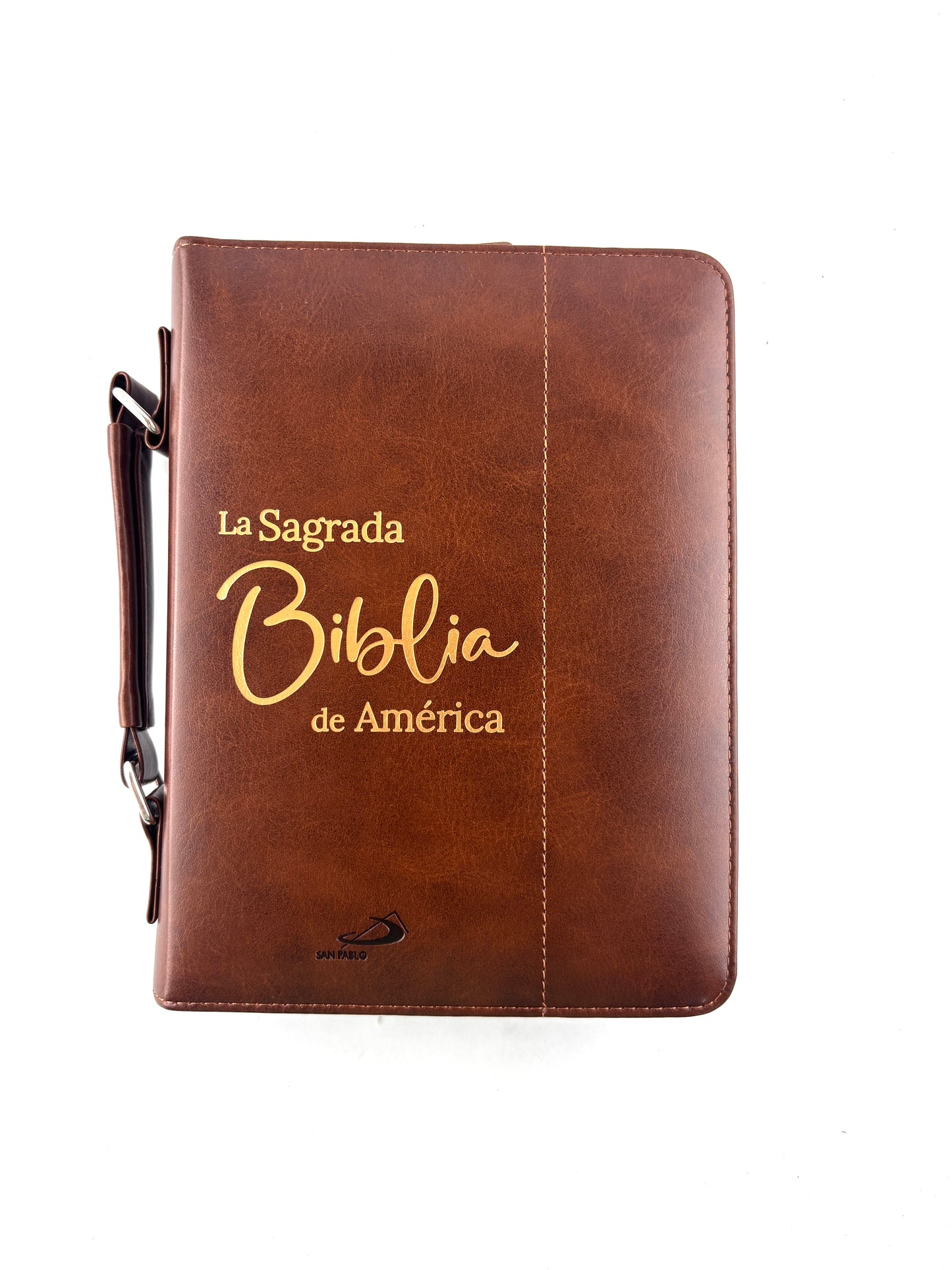 Sagrada biblia de américa colección estuche café by Biblia de América