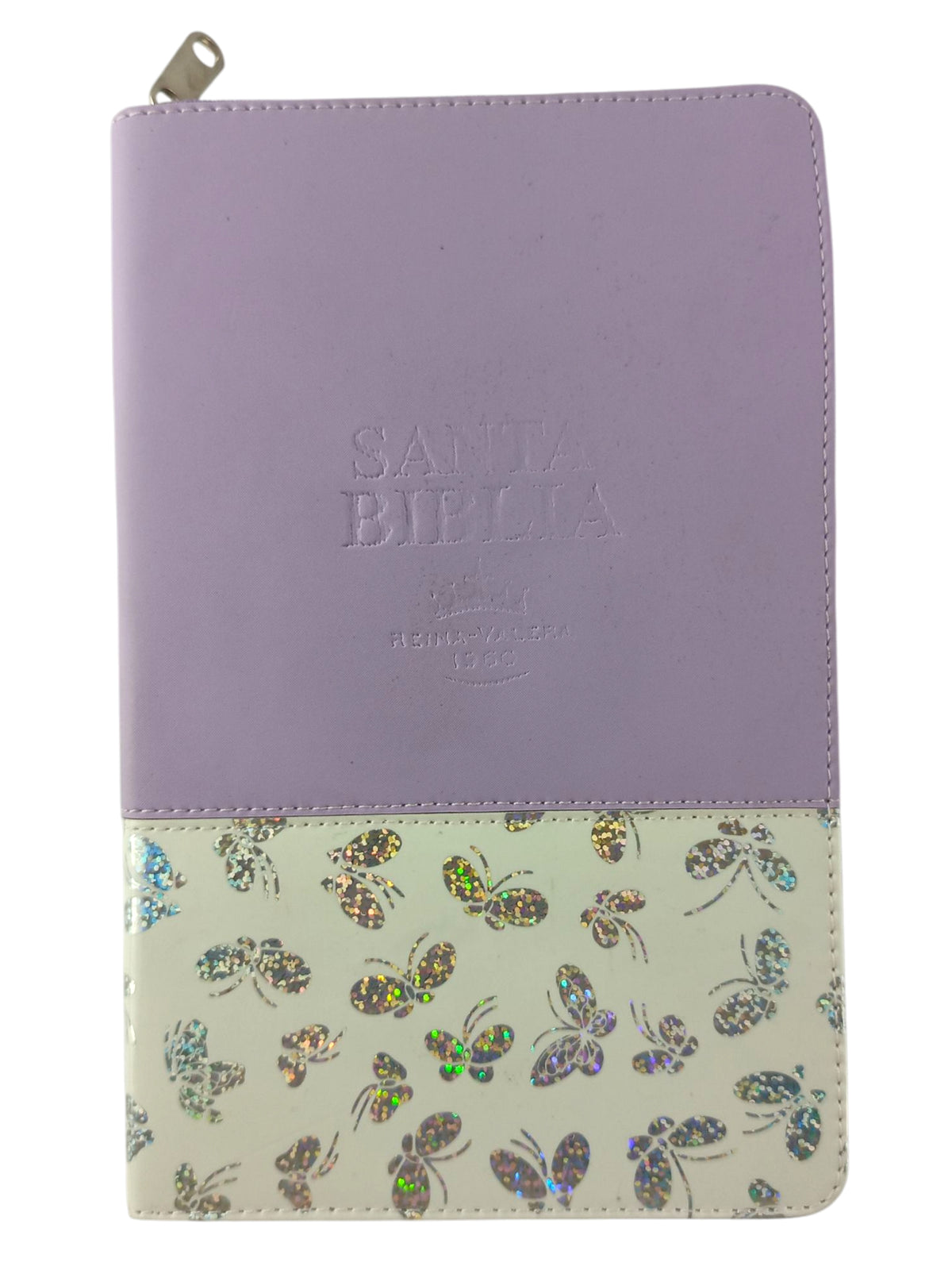 Biblia RVR 1960 Letra Grande Estuche lila con Mariposas by Reina Valera 1960