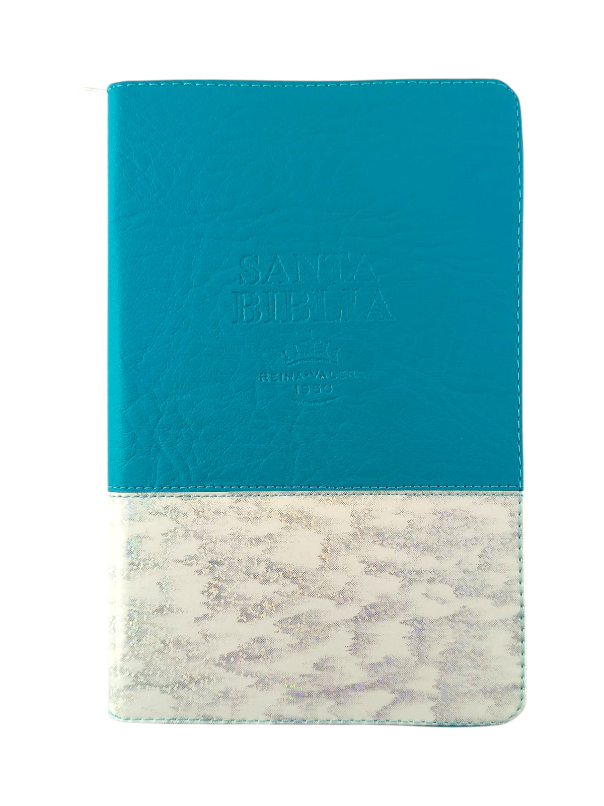 Biblia RVR 1960 Letra Grande con Estuche Azul Turquesa Nacarado by Reina Valera 1960