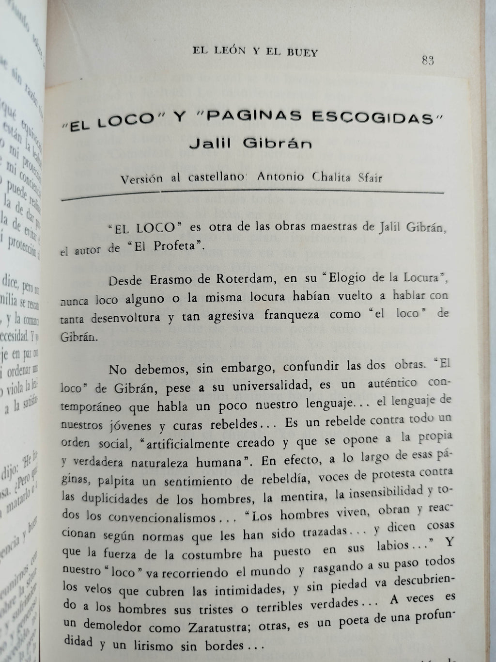 Calila y Dimna by Antonio Chalita Sfair