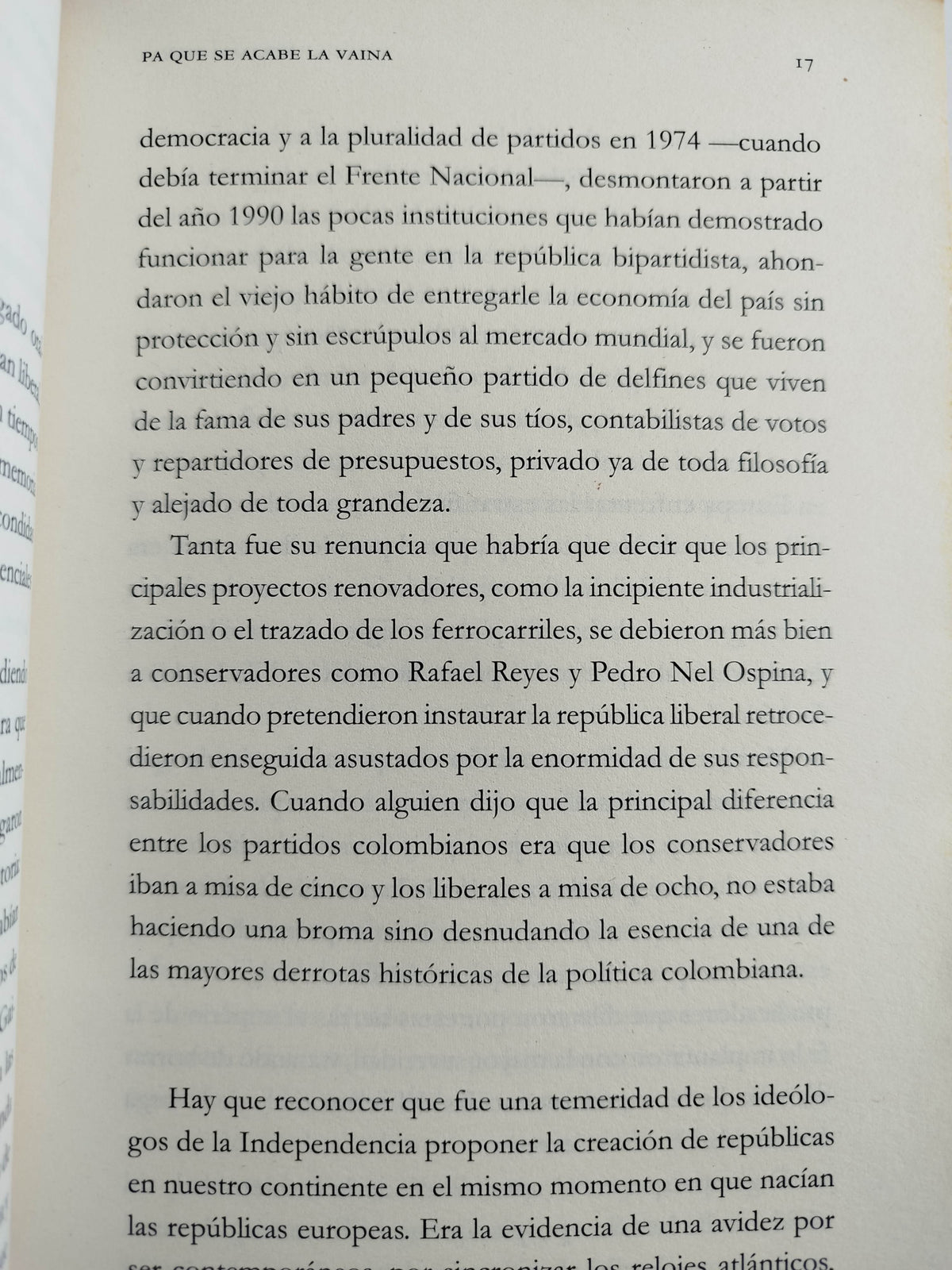 Pa que se acabe la vaina by William Ospina