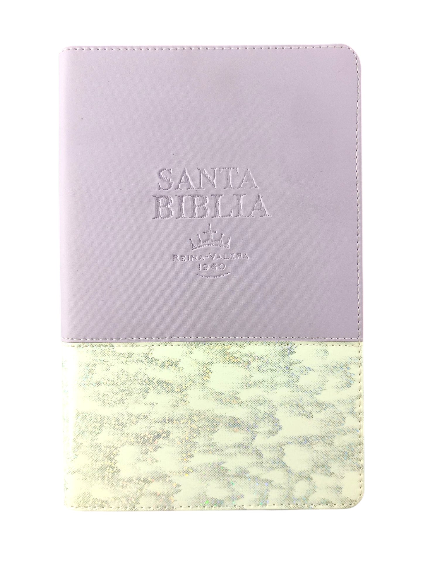 Biblia RVR 1960 Letra Grande con Estuche lila Nacarado