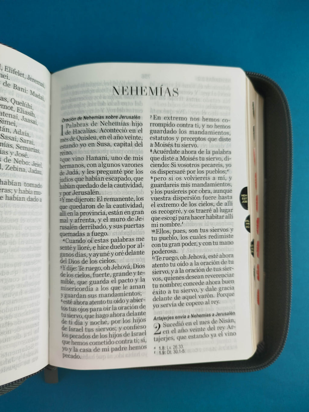 Biblia rvr 1960 tricolor negro-gris letra grande con forro e índice by Reina Valera 1960