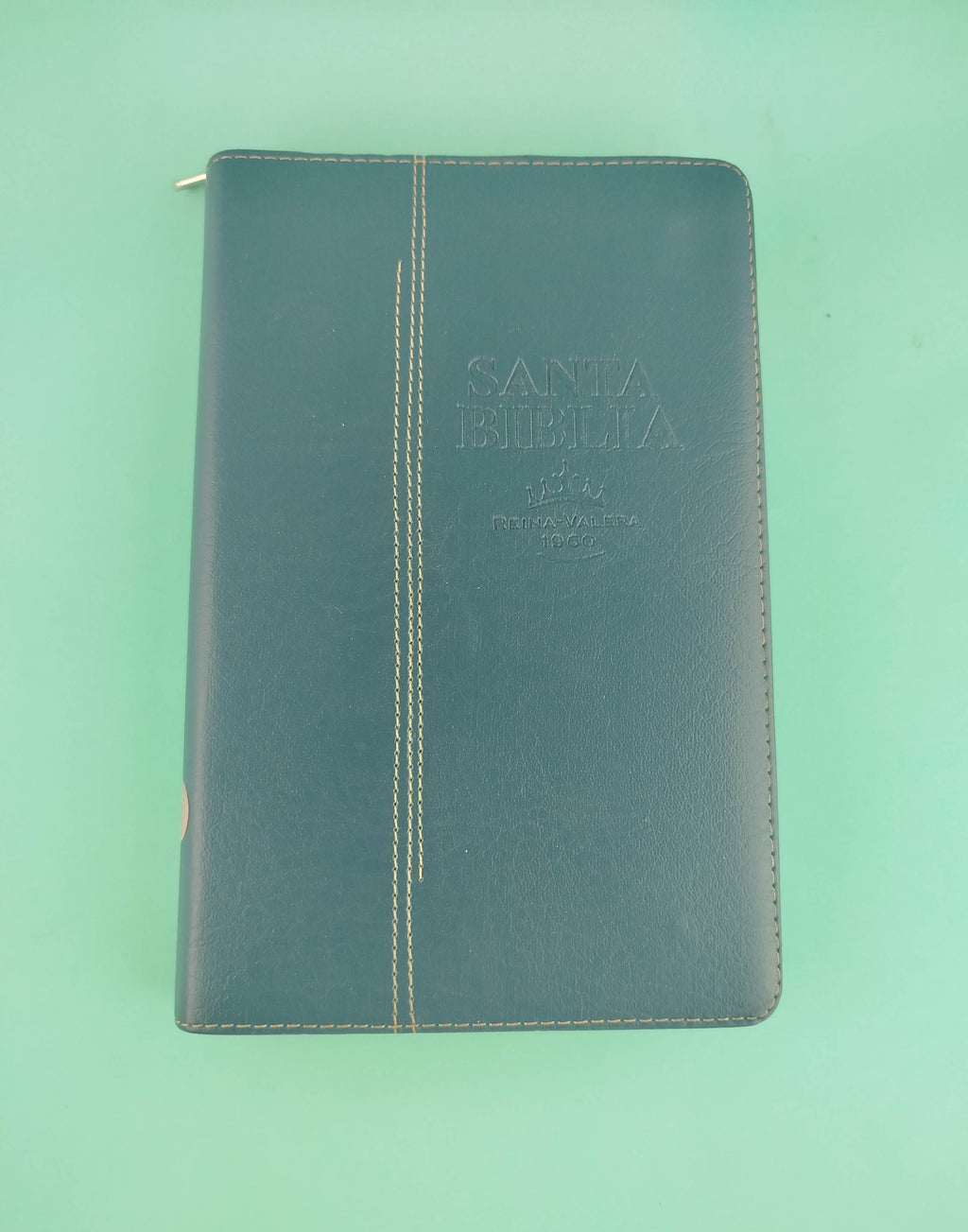 Biblia rvr 1960 letra grande estuche azul by Reina Valera 1960