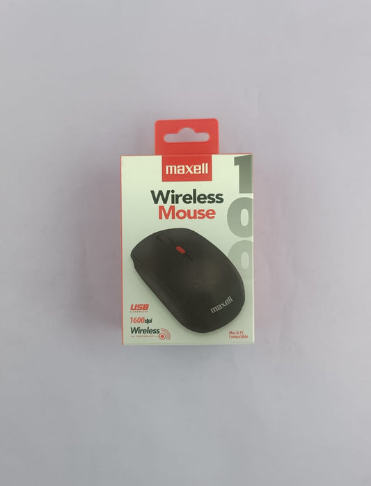 Mouse inalámbrico maxell negro mowl 100