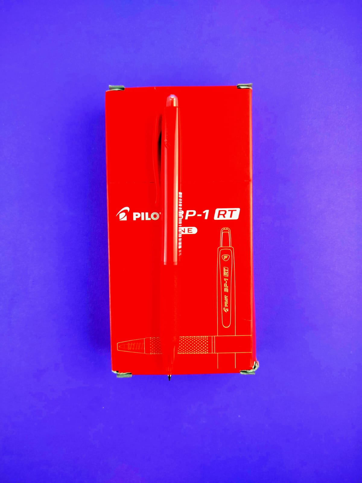 Bolígrafos BP-1 retráctil rojo 0.7 caja x12 by Pilot