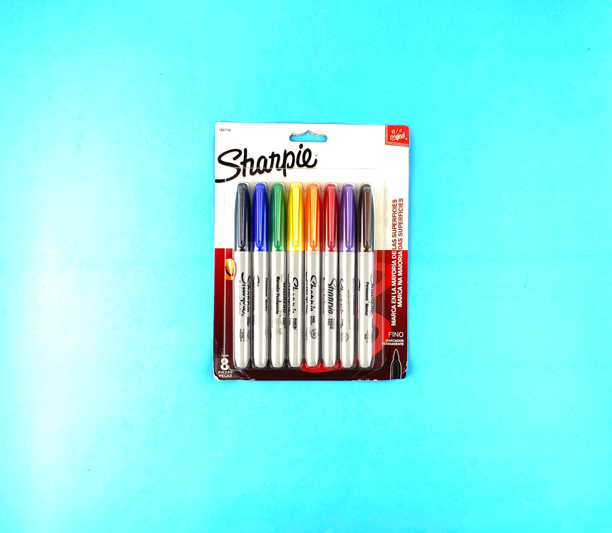 Marcador sharpie punta fina x8 by Sharpie