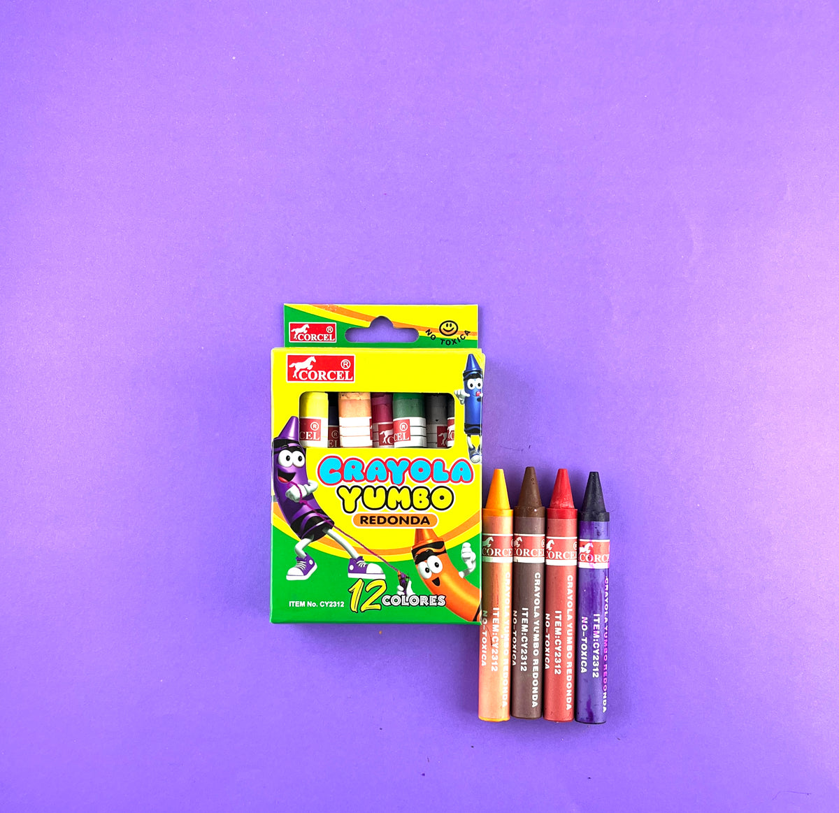 Crayones jumbo corcel x12 by Corcel