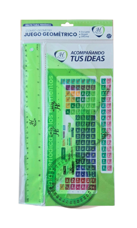 Juego geométrico AH royal x 5 piezas