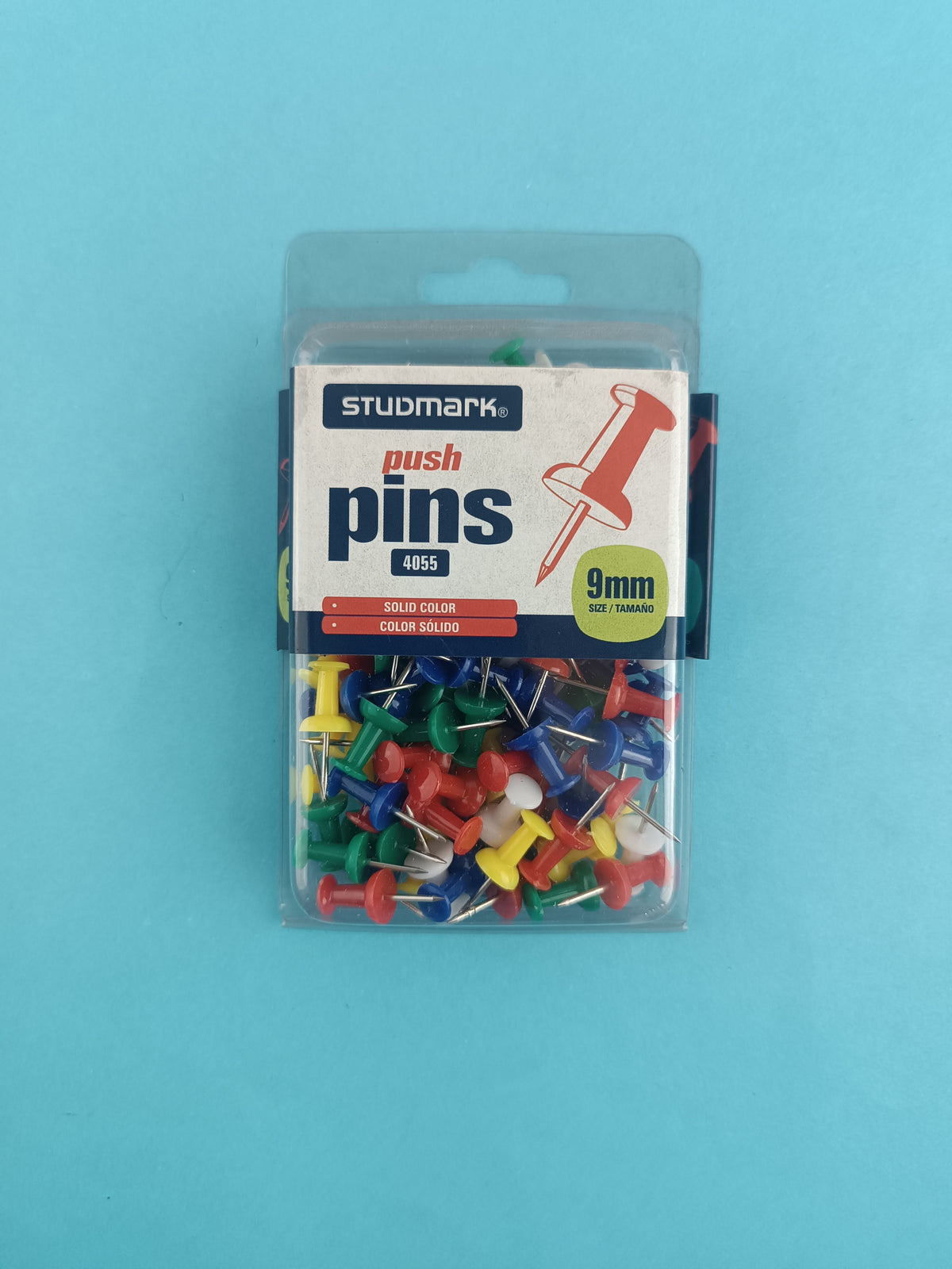 Chinche color studmark con cabeza surtido x 100 und by Varios