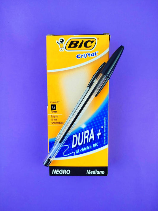 Bolígrafos bic cristal negro 1,0 caja x12