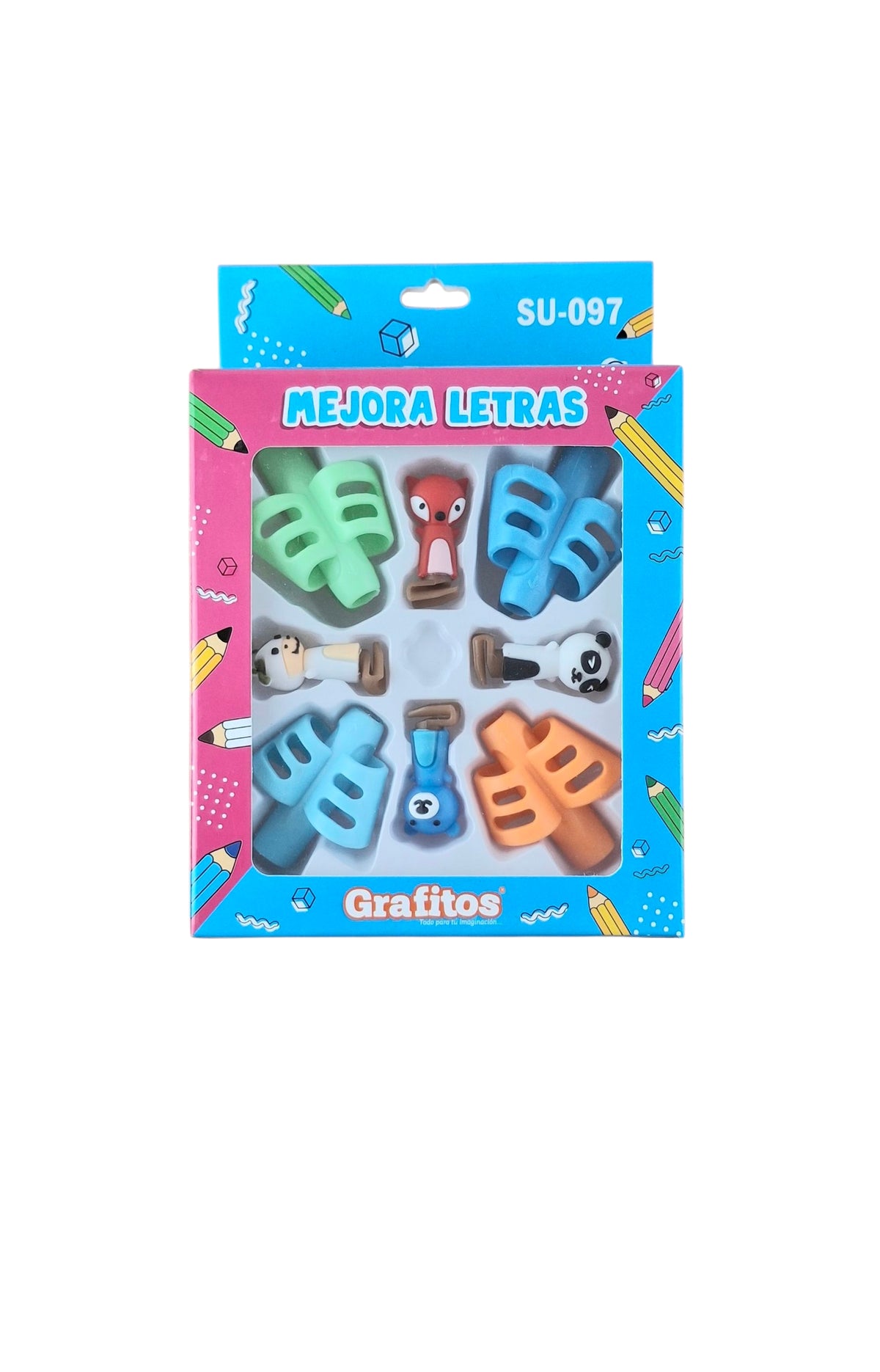 Adaptador para lápiz mejora letras grafitos su-097 x 4 by Varios