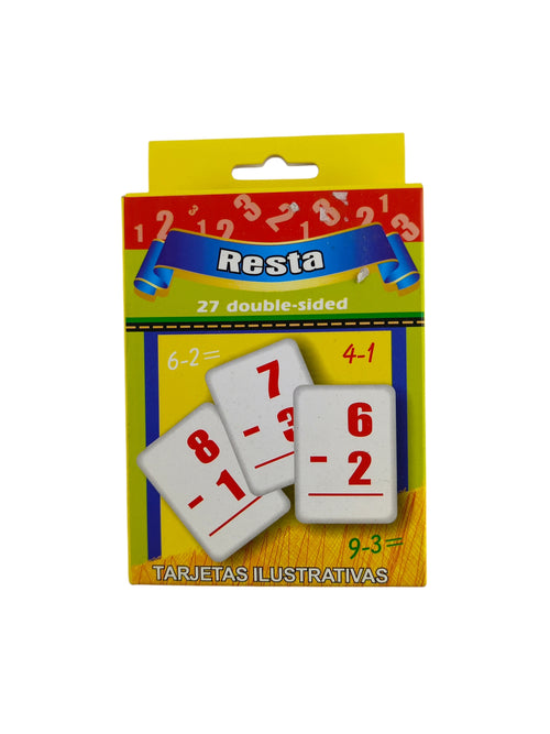 27 Tarjetas ilustrativas de restas by Smarked
