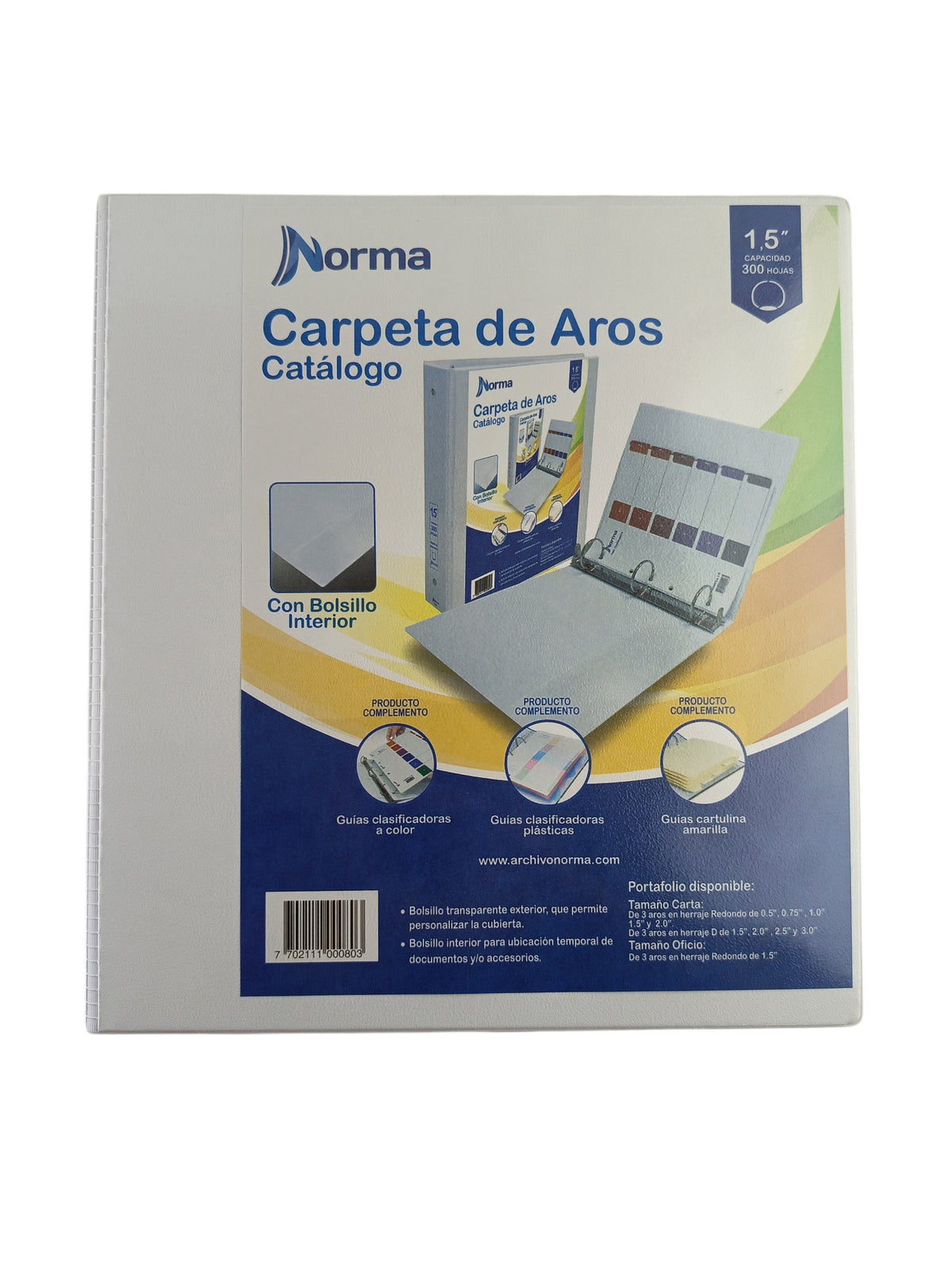 Pasta catálogo norma carta anillo 1.5R by Norma