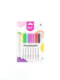 Marcador kiut permanente punta fina x 8 by libreriatroya.com