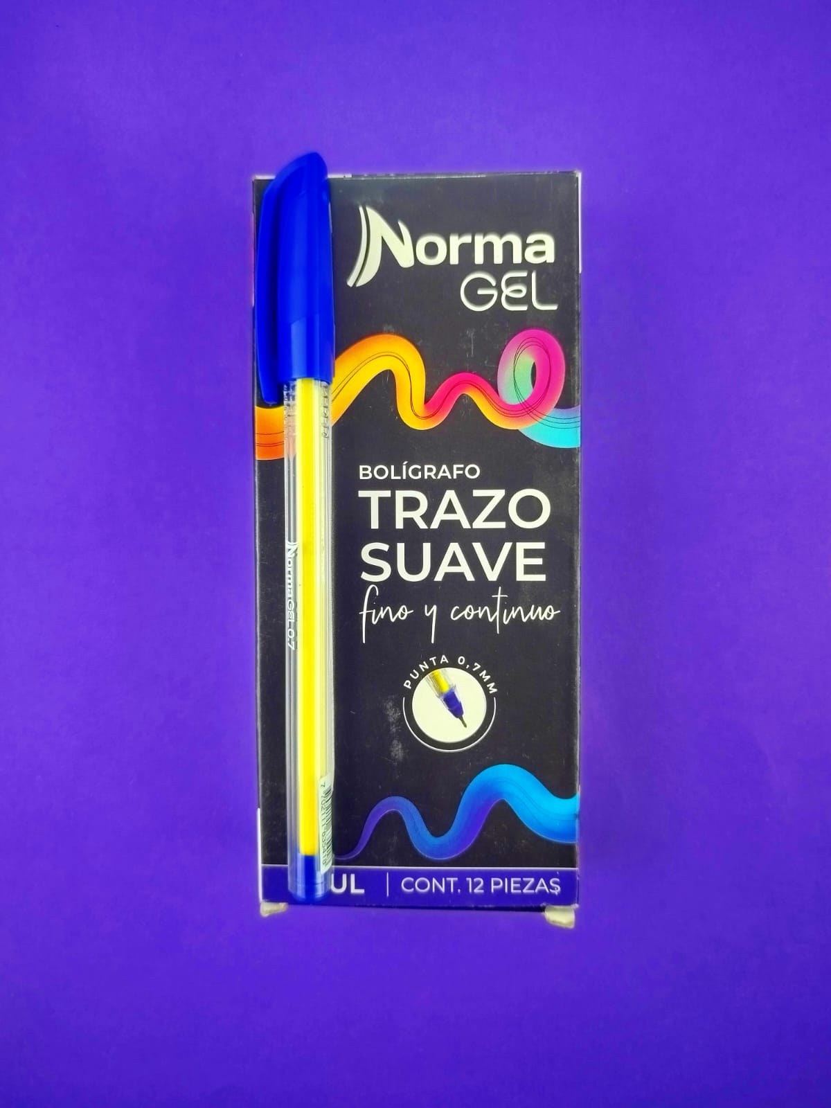 Bolígrafos Norma trazo suave azul 0.7 caja x12 by Norma