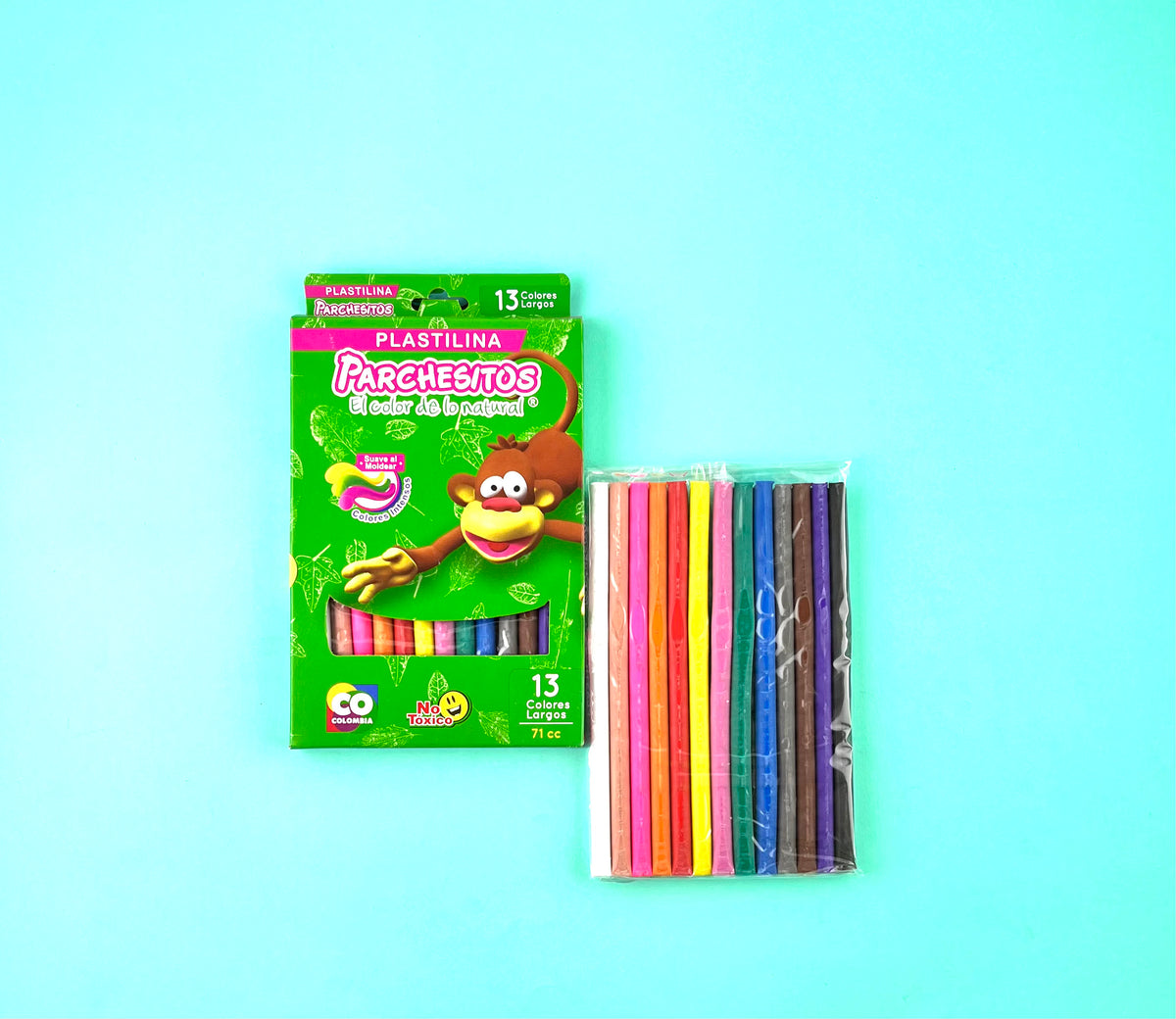 Plastilina parchesitos larga x13 by Doricolor