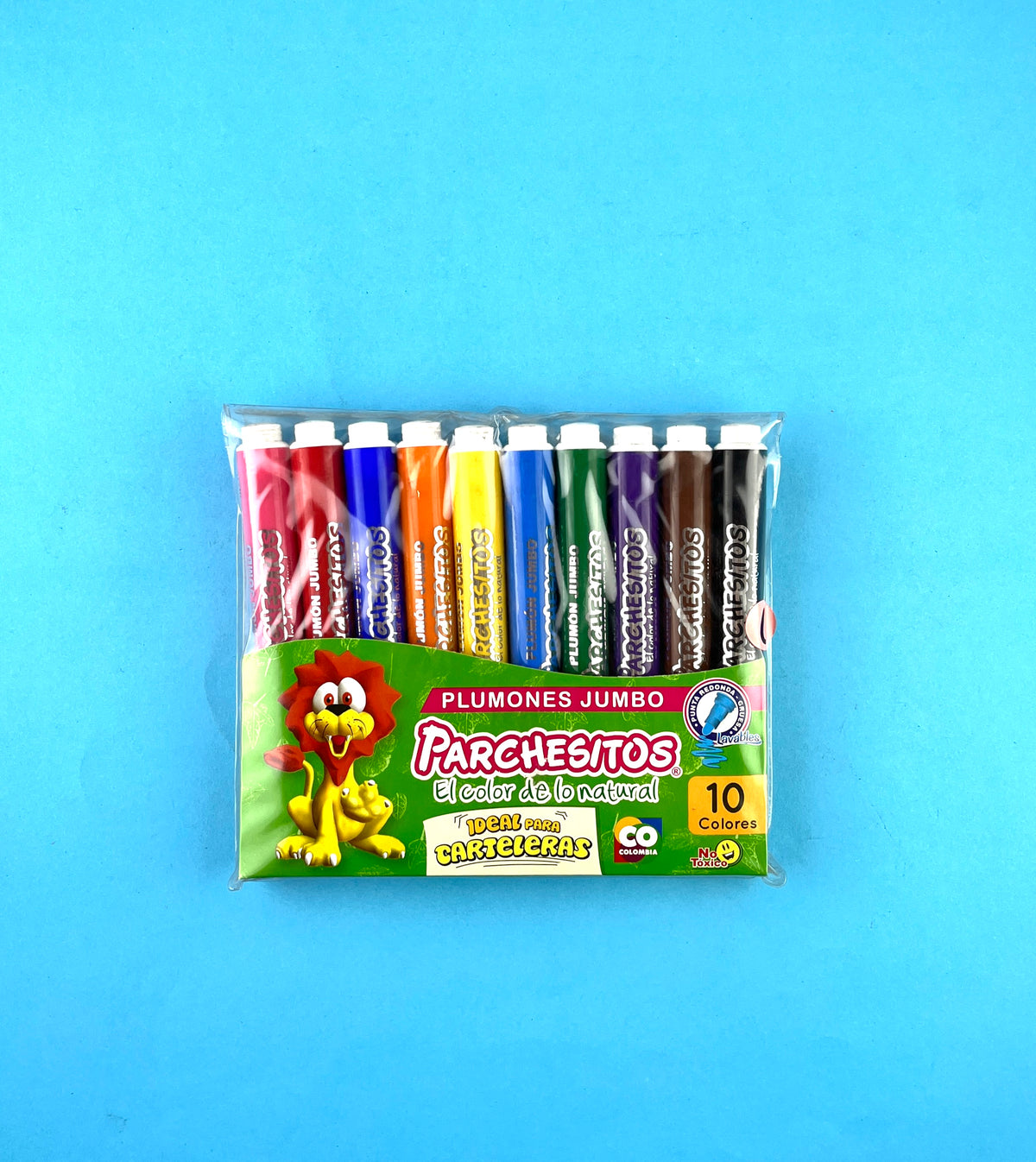 Plumones jumbo parchesitos x10 by Doricolor