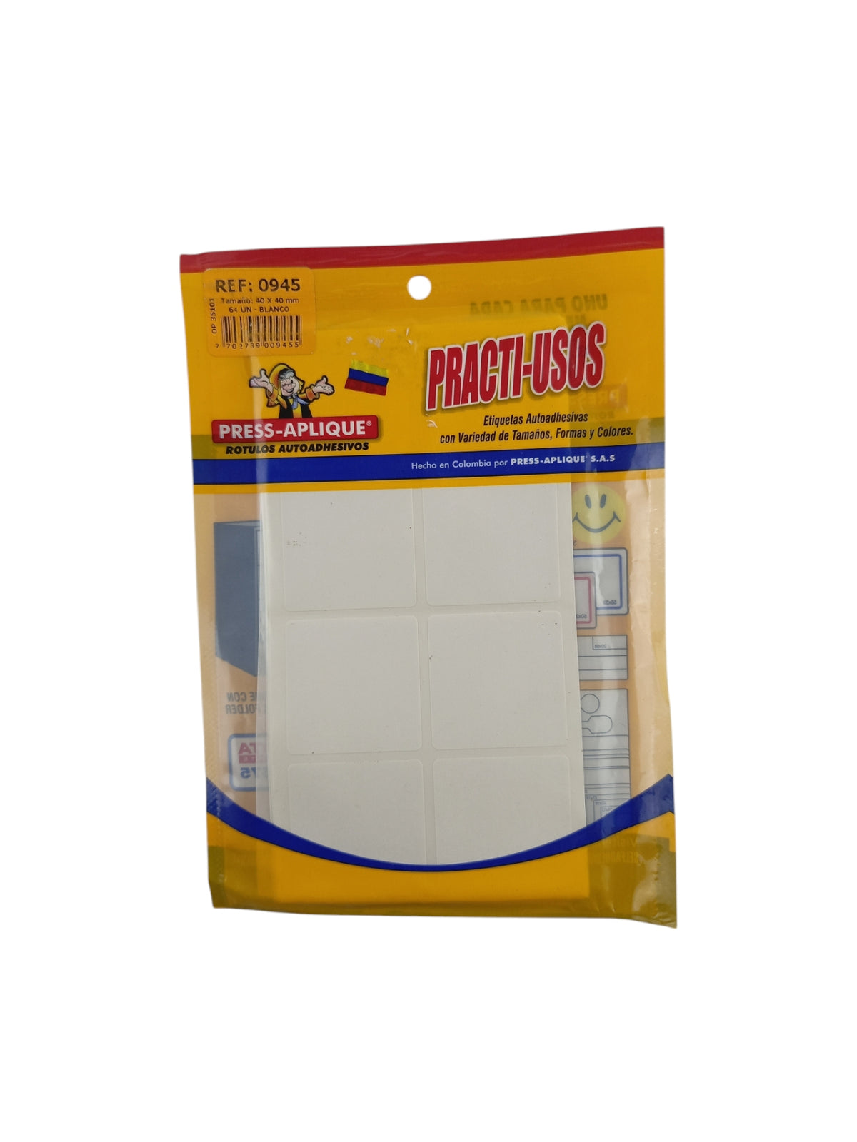 Rótulo Autoadhesivo Press Aplique 40x40mm. 64 unidades by Press-Aplique