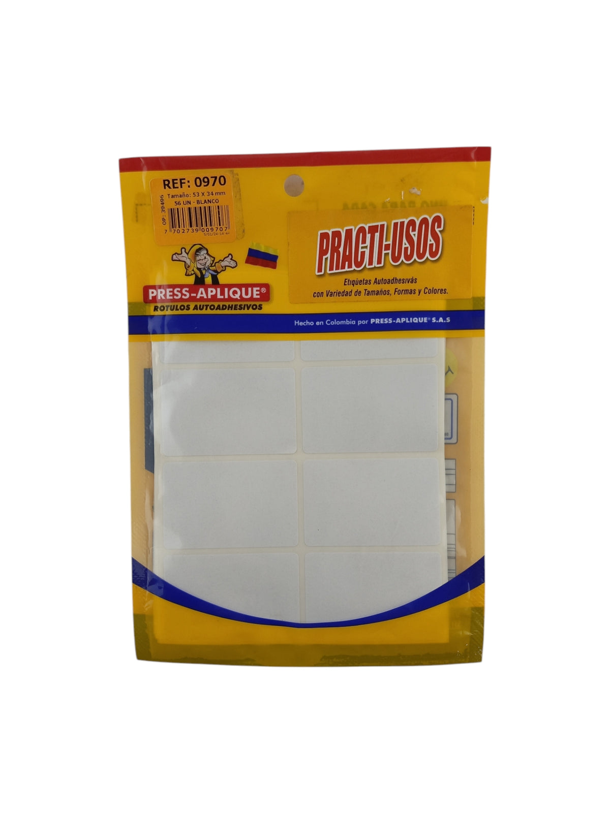 Rótulo Autoadhesivo Press Aplique 53x34mm. 56 unidades by Press-Aplique