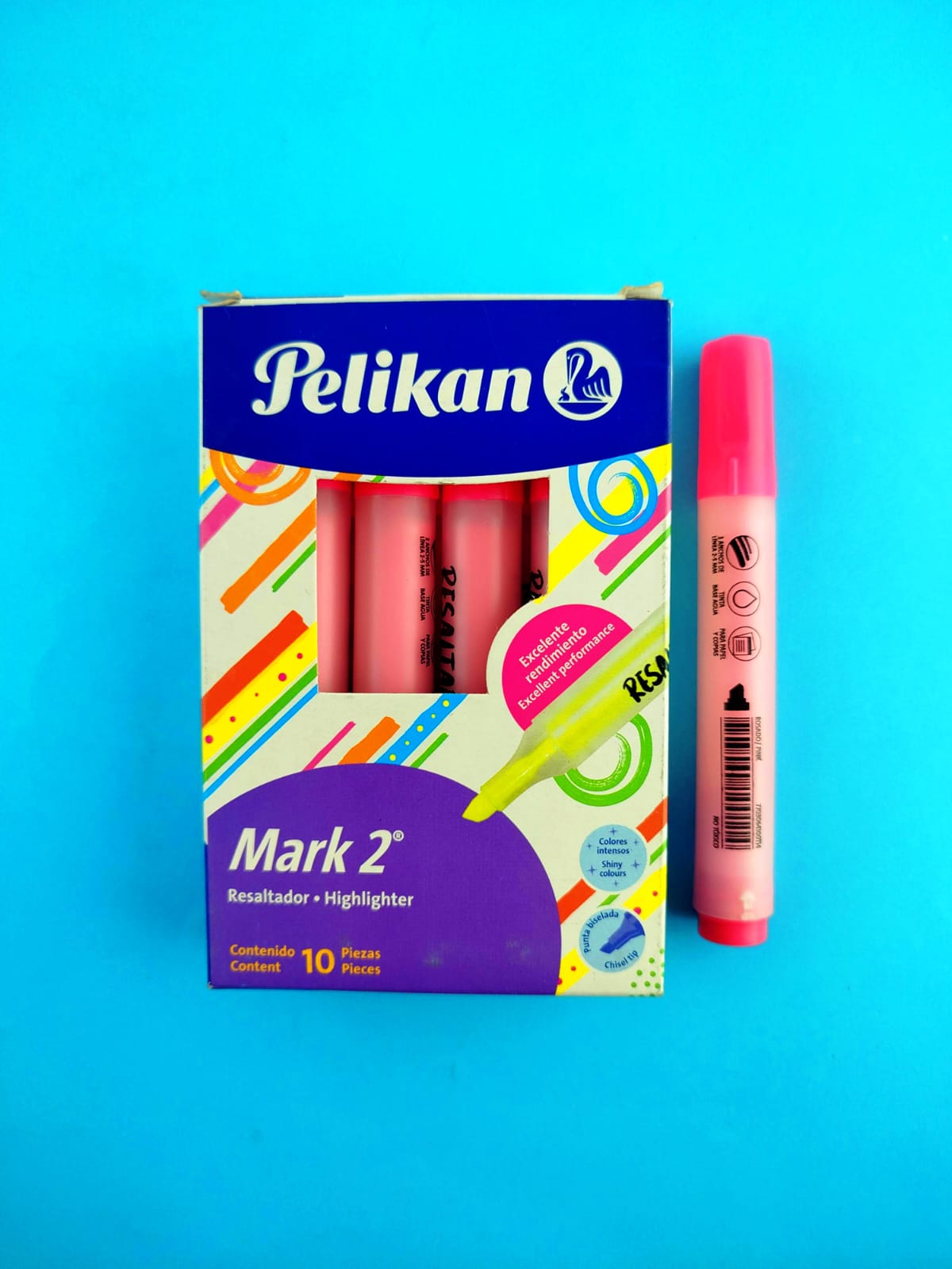 Resaltador mark 2 pelikan fucsia x10 by Pelikan