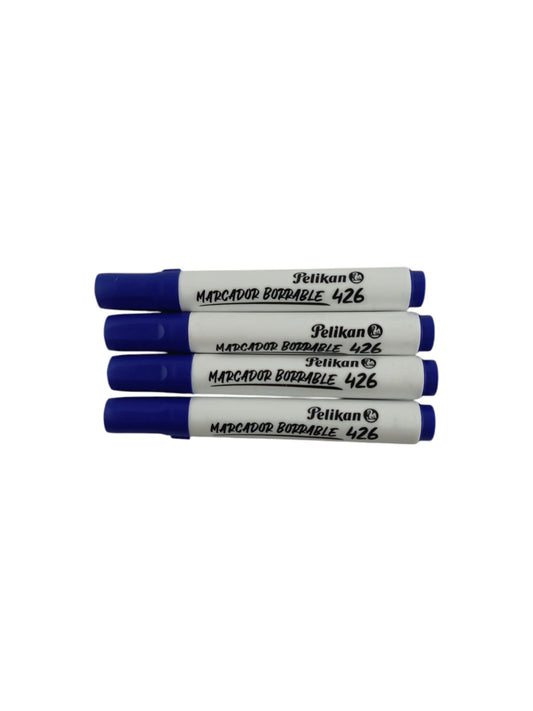 Marcador pelikan 426 borrable azul