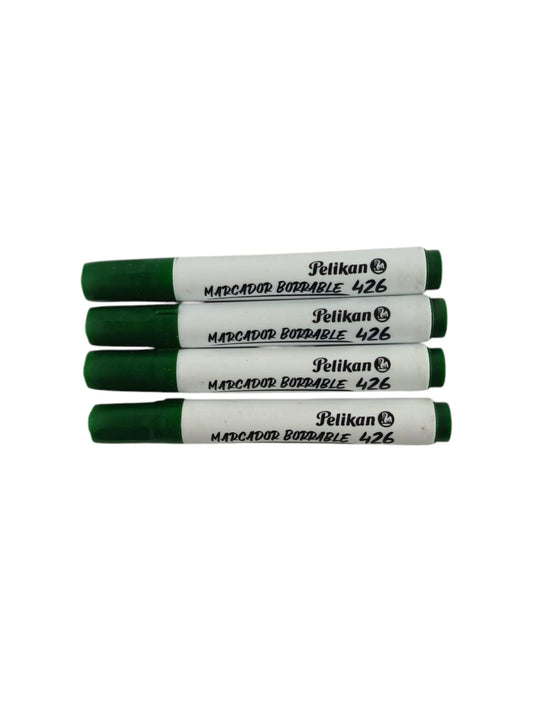 Marcador pelikan 426 borrable verde