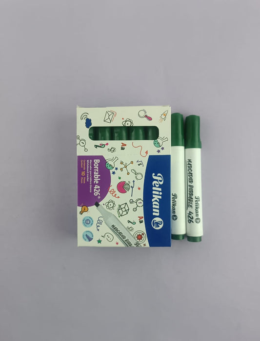 Marcador Pelikan 426 borrable verde x10