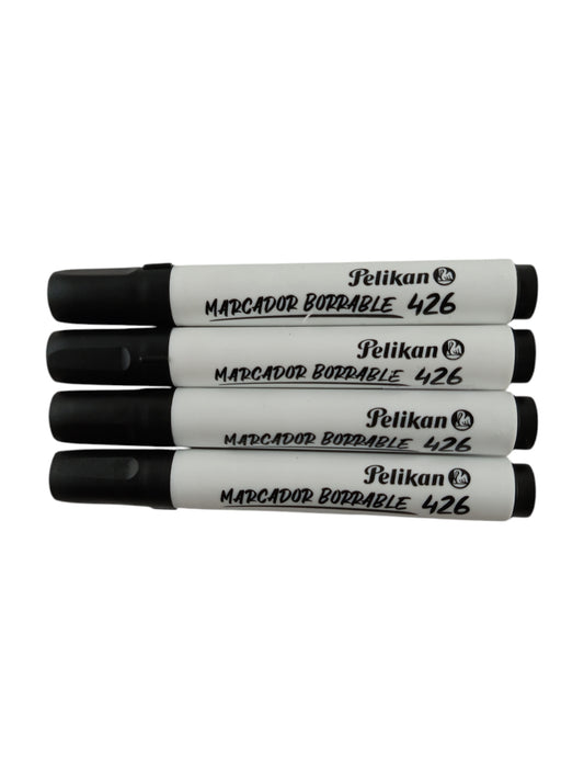 Marcador Pelikan 426 Borrable Negro