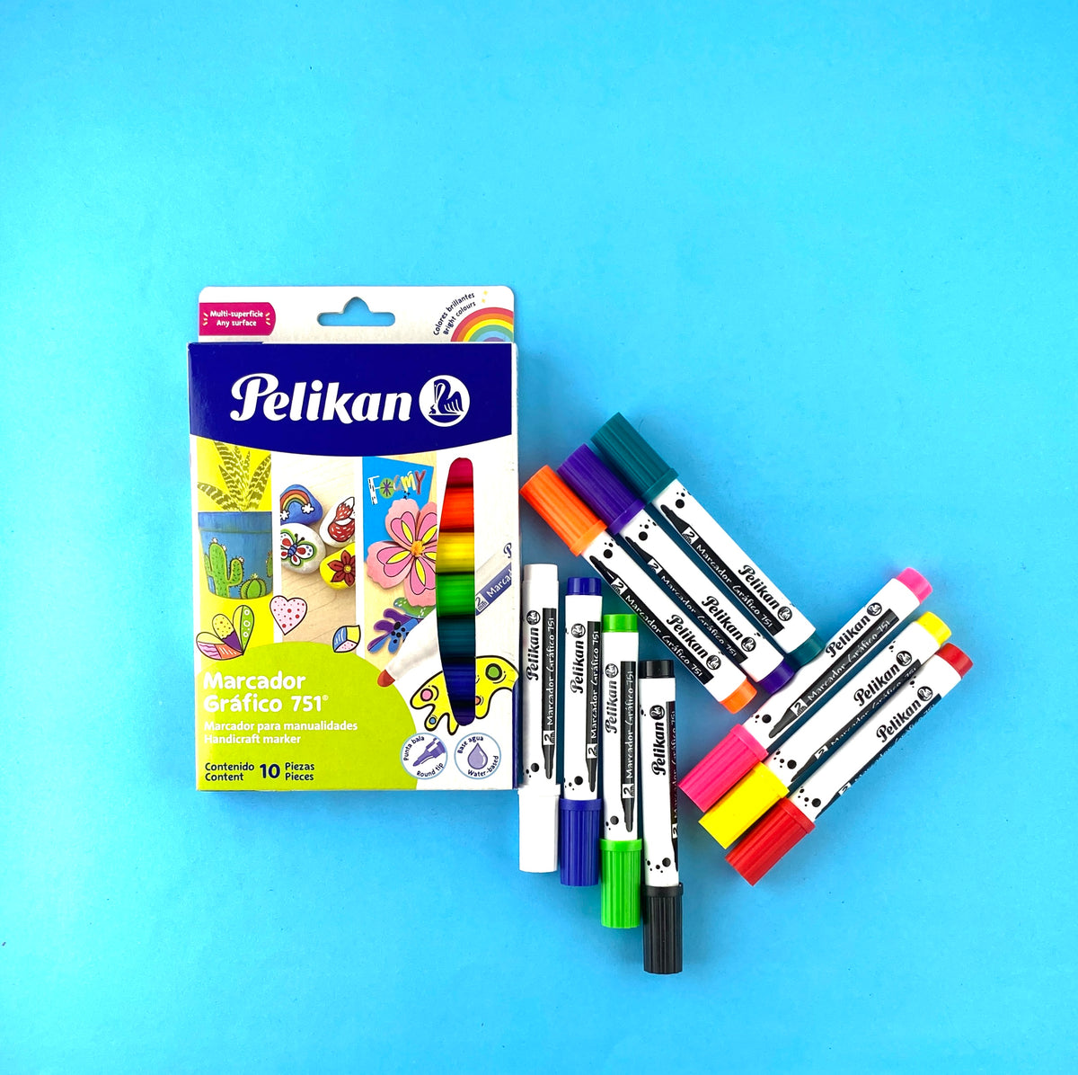 Marcadores gráficos pelikan x10 by Pelikan