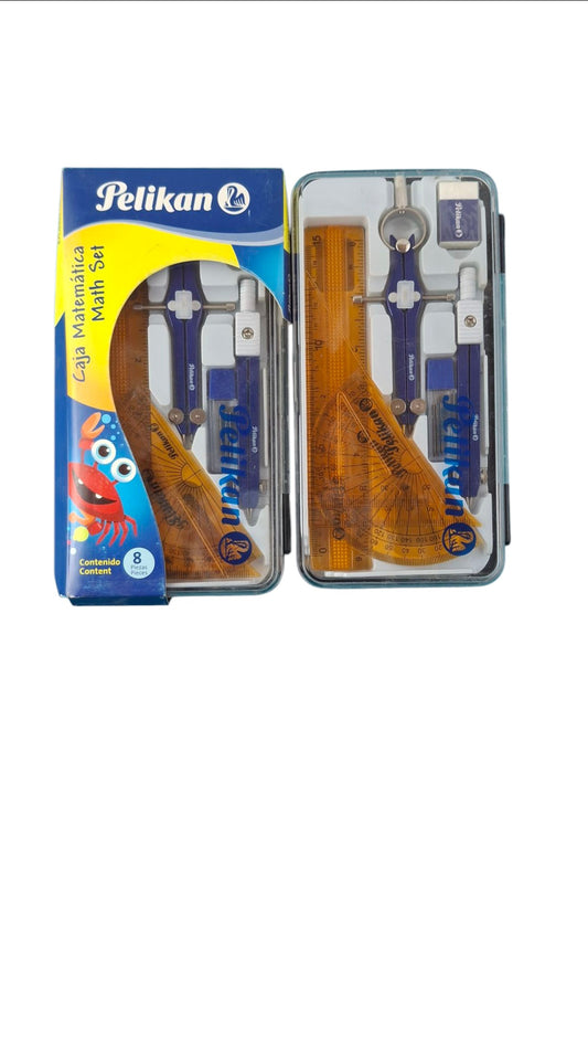 Caja matemática Pelikan cont. 8 piezas