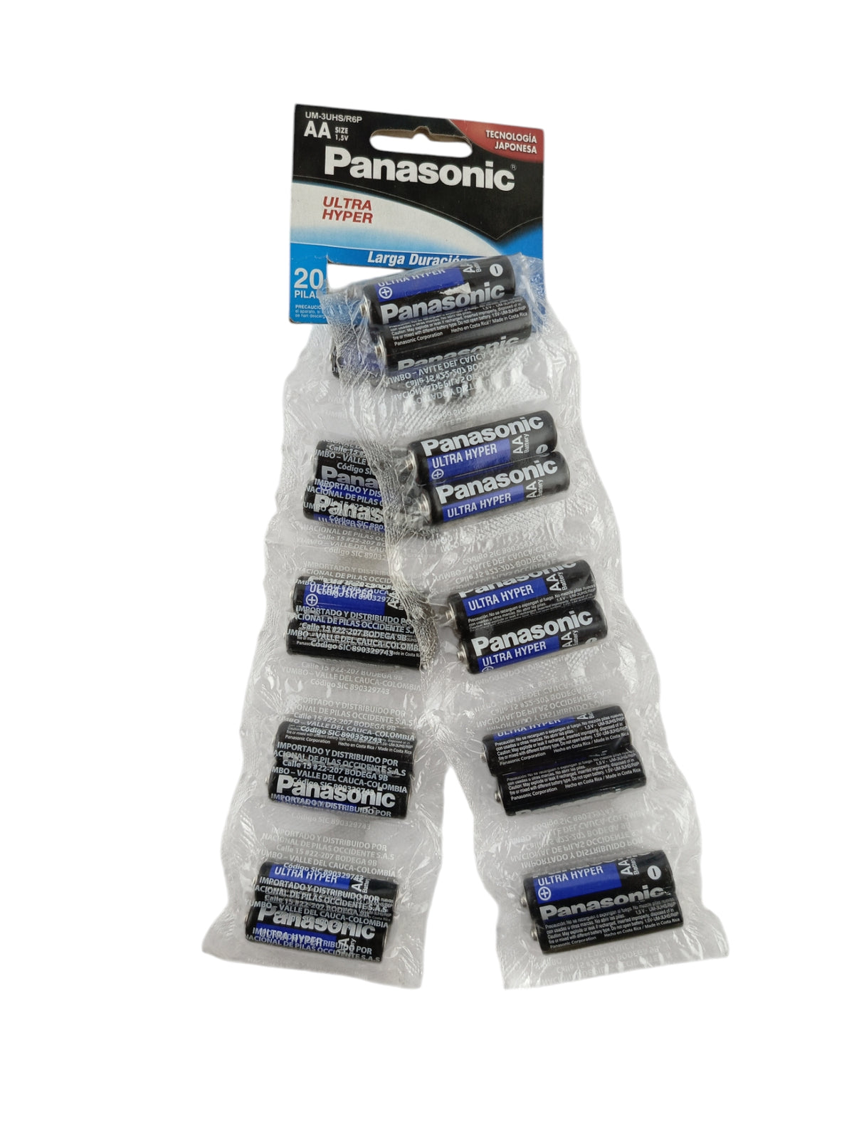 Pilas Panasonic Doble AA x 10 und by Panasonic