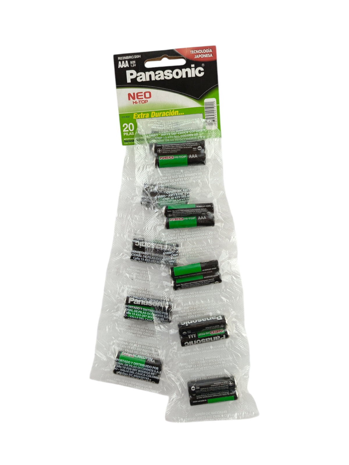 Pilas Panasonic Triple AAA paq x 10 by Panasonic