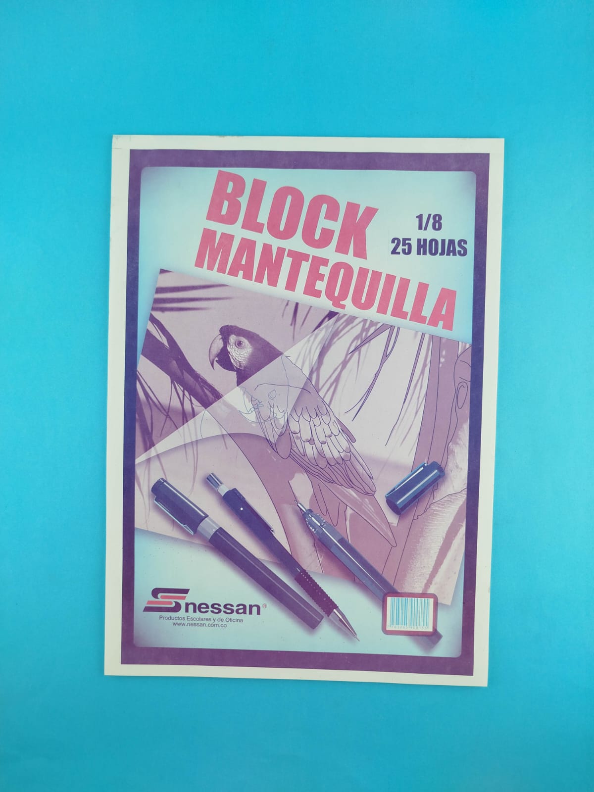 Block mantequilla 1/8 nessan 25 hojas